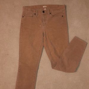 Size 27 tan J.Crew corduroys